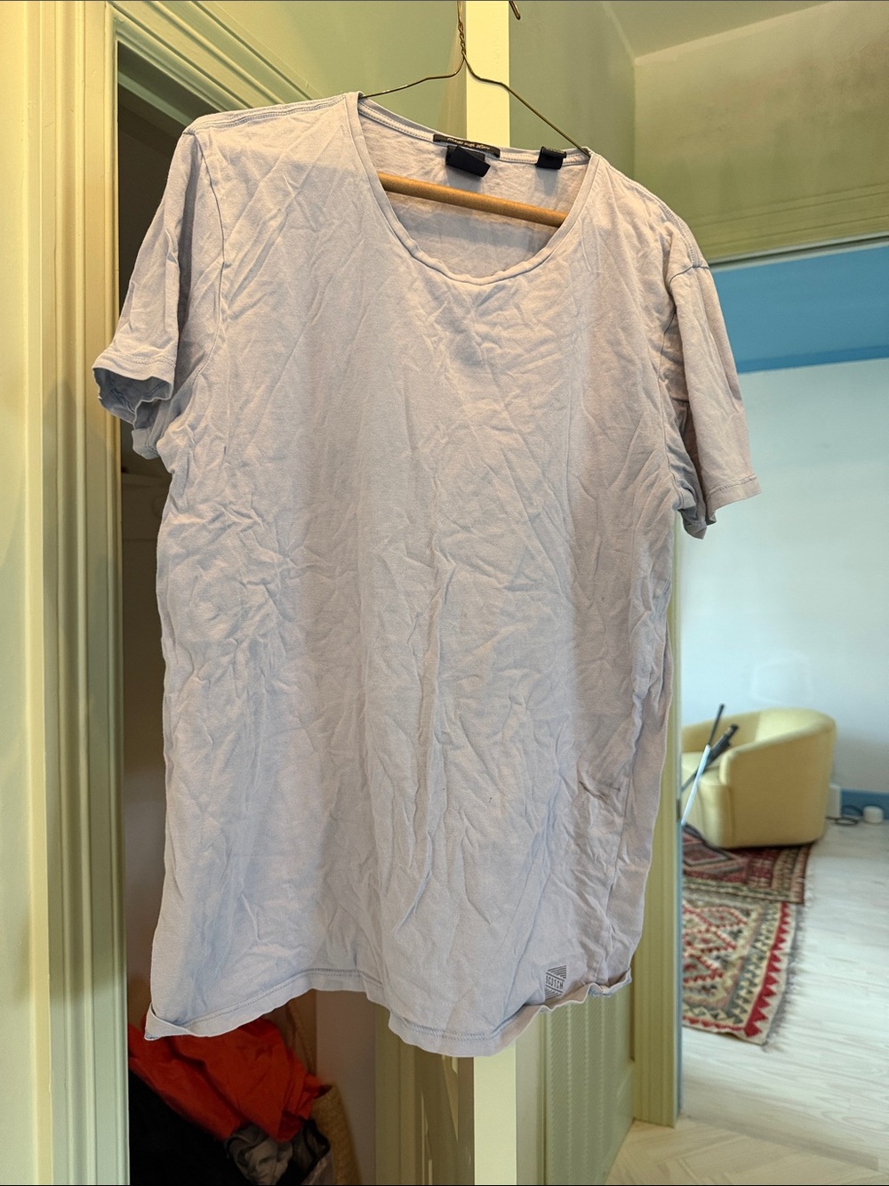 Scotch & Soda Men's Short-Sleeve Crew Tee — Light Lavender